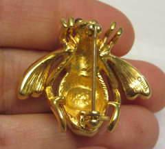 VTG Joan Rivers “Joan Of The Jungle” Leopard Bee Spotted Brooch Pin