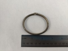 Sterling Silver – Marked 925 FA – Bangle Bracelet 7.6g Used