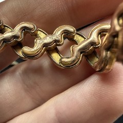 Vintage Sweetheart Expandable WWII Era Gold Plated Bracelet Patented