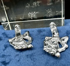 Duette Rhinestone Dress Clip Brooch Art Deco Vintage Convertible Pin 1.25” X 1”