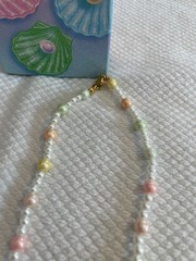 Avon Vintage 1991 Pearly Pastels Necklace – 15in