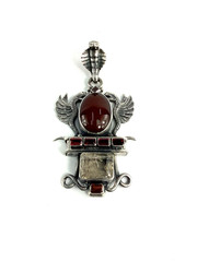 Vintage Studio Handmade Sterling Silver & Carnelian