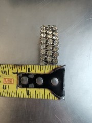 Vintage Silver Tone Rhinestone, Stretchable Bracelet-Made in Japan UNIQUE