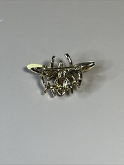 Vintage Brooch Bee Bug Insect Enameled Gold Tone Nature