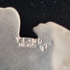 Sterling Silver 925 Kitten Cat Brooch Pin Pendant Vintage Taxco Mexico
