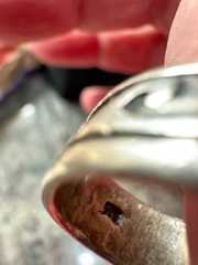 Vintage Hopi Native Sterling Silver Wave Ring Stamped Size 7.5- Wt. 5.50g