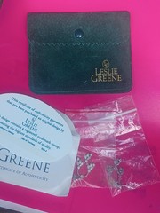 Leslie Greene High End Couture Collectionn 18k Gold And Diamonds COA