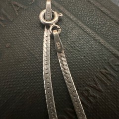 Vintage 925 Silver, Marcasite and Garnet Cross Pendant Necklace