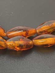 Vintage Natural Amber Pendant Sterling silver Clasp 52cm Length 23.5 Grams