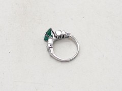 Designer $9000 3.50ct AAA+++ Colombian Emerald VS G Diamond Platinum Ring 8g