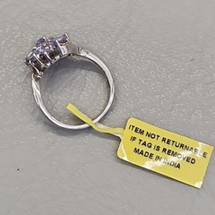 Iolite Ring Violet Lavender Sterling Silver 925 STS JTV Sz 7