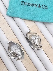 Vintage Elsa Peretti Tiffany & Co Sterling Silver Minimalist Hoop Earrings Rare
