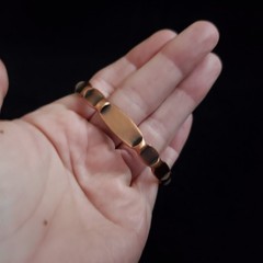 Vintage Copper Cuff Bracelet 6.5″ Western Boho