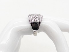 Designer $10,000 3ct VS G Natural Diamond 15mm Platinum Band Ring 15g