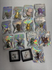 Lot of 15 Pairs Vintage Clip-on Earrings Assorted Costume Jewelry