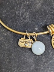 Vintage Compass Adventure Love This Life Charm Bracelet (A-3)