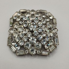 Vintage Rhinestone Brooch Art Deco Style