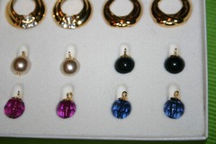Nolan Miller Glamour Collection Interchangeable Earrings Set~Vintage~NIB FREE H