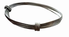 Carl Art Sterling Silver Adjustable Sliding Wire Bracelet Modernist Vintage