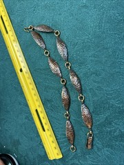 Vintage Maya Mexico Men Or Women’s Hammered Copper Bracelet 8.5”large Wrist 30 g