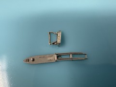 Vintage Sterling Silver Folding Opening Ironing Table Board Iron Charm Lot 2.4g