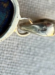Vintage Boho-Chic Sterling Silver 925 Multicolor Bohemian Style Pendant