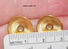 VINTAGE GORGEOUS DIAMOND CUT GOLD FILLED JACKETS FOR EARRINGS USE W ANY STUDS