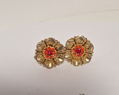 Lot of 5 Vintage Unbranded Rhinestone & 1 Gemstone Fashion Earrings