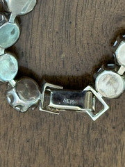 Vintage Weiss Clear Aurora Borealis Rhinestone Bracelet & Necklace Set Nice!