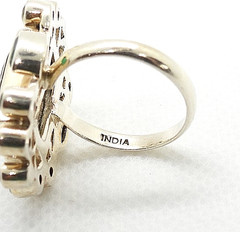 Nicky Butler Ring 925 Sterling Silver Green Rutilated Quartz Peridot Designer