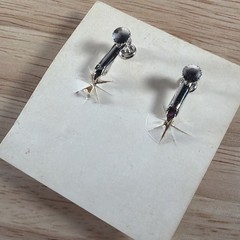 Richelieu Vintage Pearl Rhinestone Gold Clip On Signed Earrings