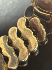 Vintage LaMode Heart Precious Metal Bracelet Possibly Gold Filled