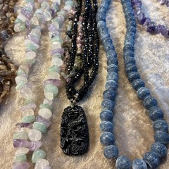 Vintage Modern Jewelry Lot Of 9 Natural Gemstone Semi precious Stones
