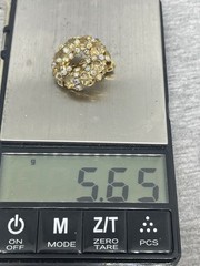 Vintage Signed Weiss Goldtone Clear And AB Crystals Rhinestones Clip On Earrings