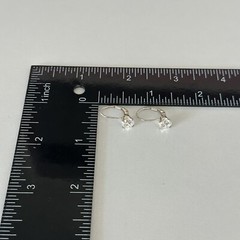 925 Sterling Silver Clear CZ Sparkly Leverback Dangle Drop Earrings
