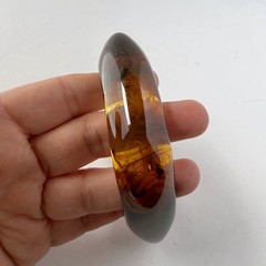 Tortoiseshell Acrylic Resin Angular Chunky Bangle Bracelet