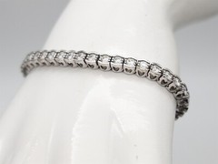 Designer $16,000 7ct IDEAL CUT VS G Diamond 14k White Gold Tennis Bracelet 18g