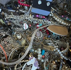 Vintage/Estate/Costume Jewelry Lot – 2lbs + $100 Wallet/Crown!