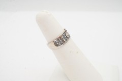 Vintage Sterling Silver 925 Sun Star Ring Size 5.25 Adjustable