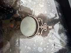 Vintage Sterling Silver Double Sided Flip Rotating Pendant