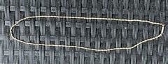 Signed Krementz Necklace Yellow Gold Filled Rope Chain 20 Inches