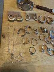 Mixed Metal Jewelry Costume Jewelry Rings Earrings Watches Bangles Gold Silver