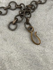 Vintage Copper Tone Leaf Necklace Bib Cherries Fall Autumn 19”