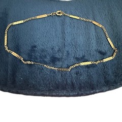 Vintage 1979 Avon Goldtone Delicate Anklet Large 9.5″ Original Box Unused