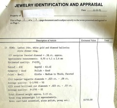 14 KT WG Vintage Ballerina Style Natural Diamond Ring, 2.15 TCW, 5.8 Grams