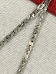 Vintage 925 Sterling Silver Signed Blue Agate Pendant & Chain Necklace 17.75”