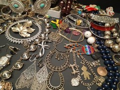 Vintage Jewelry Lot Earring Necklace Bracelet Over 6lbs + Estate Mix PLS READ