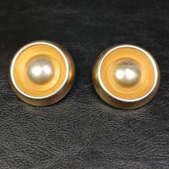 Vintage ERWIN PEARL Clip-on Earrings Gold Tone. 12-649