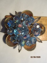 Vintage Juliana D&E Brooch Pin – Blue RARE COLOR