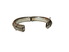 VTG. Hallmark 800 Silver Bangle Bracelet Filigree Detailing 45.0 Grams